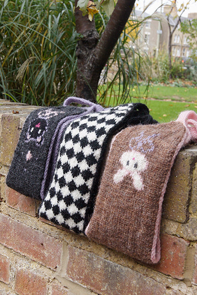 Black and White Small Diamond Check Band Bonnet - Made to Order