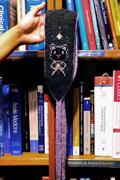 Black Kitty Band Bonnet